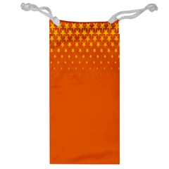 Orange Star Space Jewelry Bag by Mariart