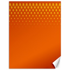 Orange Star Space Canvas 12  X 16   by Mariart