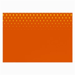 Orange Star Space Large Glasses Cloth (2-side) by Mariart