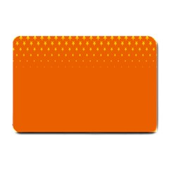 Orange Star Space Small Doormat  by Mariart