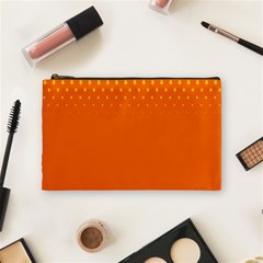 Orange Star Space Cosmetic Bag (medium)  by Mariart