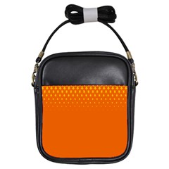 Orange Star Space Girls Sling Bags by Mariart