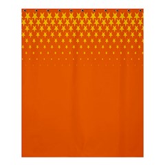 Orange Star Space Shower Curtain 60  X 72  (medium)  by Mariart