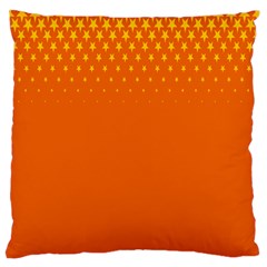 Orange Star Space Large Cushion Case (two Sides) by Mariart