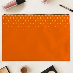 Orange Star Space Cosmetic Bag (xxl)  by Mariart