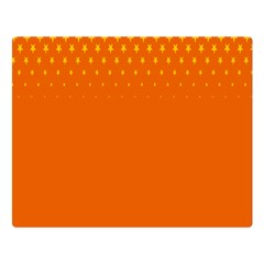 Orange Star Space Double Sided Flano Blanket (large)  by Mariart