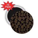 Magic Sleight Plaid 2.25  Magnets (10 pack)  Front