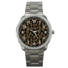 Magic Sleight Plaid Sport Metal Watch by Mariart