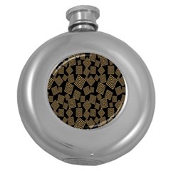 Magic Sleight Plaid Round Hip Flask (5 Oz) by Mariart