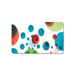 Polka Dot Circle Red Blue Green Magnet (name Card) by Mariart