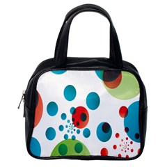 Polka Dot Circle Red Blue Green Classic Handbags (one Side) by Mariart