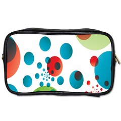 Polka Dot Circle Red Blue Green Toiletries Bags by Mariart