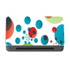 Polka Dot Circle Red Blue Green Memory Card Reader With Cf by Mariart