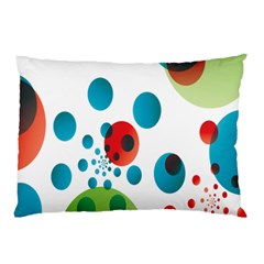 Polka Dot Circle Red Blue Green Pillow Case (two Sides) by Mariart