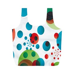 Polka Dot Circle Red Blue Green Full Print Recycle Bags (m) 