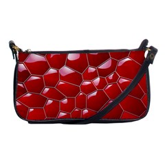 Plaid Iron Red Line Light Shoulder Clutch Bags by Mariart