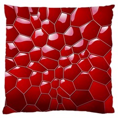 Plaid Iron Red Line Light Large Flano Cushion Case (one Side) by Mariart