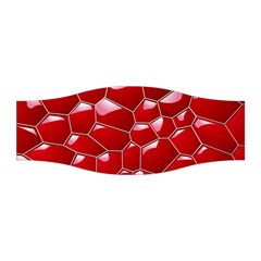 Plaid Iron Red Line Light Stretchable Headband by Mariart