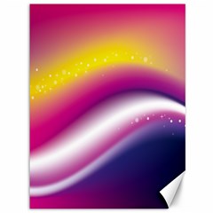 Rainbow Space Red Pink Purple Blue Yellow White Star Canvas 36  X 48   by Mariart