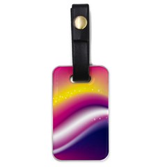 Rainbow Space Red Pink Purple Blue Yellow White Star Luggage Tags (one Side)  by Mariart