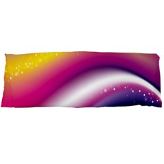 Rainbow Space Red Pink Purple Blue Yellow White Star Body Pillow Case Dakimakura (two Sides) by Mariart