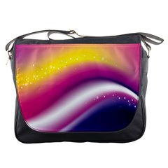 Rainbow Space Red Pink Purple Blue Yellow White Star Messenger Bags by Mariart