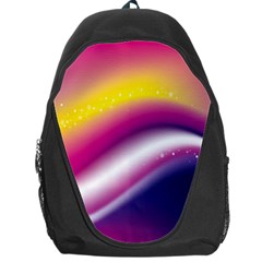 Rainbow Space Red Pink Purple Blue Yellow White Star Backpack Bag by Mariart