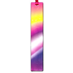 Rainbow Space Red Pink Purple Blue Yellow White Star Large Book Marks by Mariart