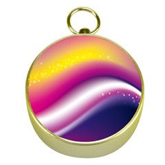 Rainbow Space Red Pink Purple Blue Yellow White Star Gold Compasses by Mariart