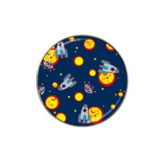 Rocket Ufo Moon Star Space Planet Blue Circle Hat Clip Ball Marker (10 Pack) by Mariart