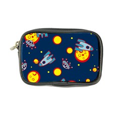 Rocket Ufo Moon Star Space Planet Blue Circle Coin Purse by Mariart