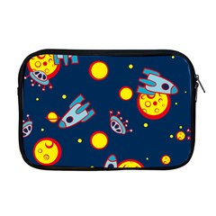 Rocket Ufo Moon Star Space Planet Blue Circle Apple Macbook Pro 17  Zipper Case by Mariart