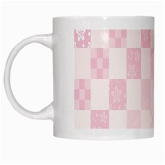 Sakura Flower Floral Pink Star Plaid Wave Chevron White Mugs by Mariart