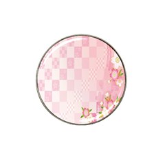 Sakura Flower Floral Pink Star Plaid Wave Chevron Hat Clip Ball Marker by Mariart