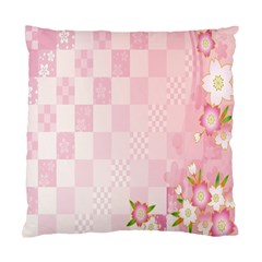 Sakura Flower Floral Pink Star Plaid Wave Chevron Standard Cushion Case (two Sides) by Mariart