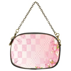 Sakura Flower Floral Pink Star Plaid Wave Chevron Chain Purses (two Sides)  by Mariart