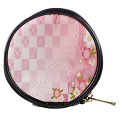 Sakura Flower Floral Pink Star Plaid Wave Chevron Mini Makeup Bags by Mariart