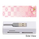 Sakura Flower Floral Pink Star Plaid Wave Chevron Memory Card Reader (Stick)  Front