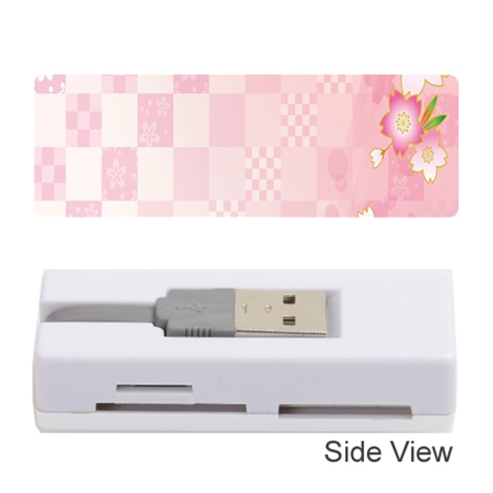 Sakura Flower Floral Pink Star Plaid Wave Chevron Memory Card Reader (Stick) 