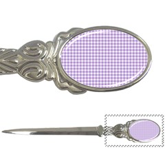 Plaid Purple White Line Letter Openers