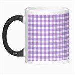 Plaid Purple White Line Morph Mugs Left