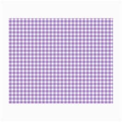 Plaid Purple White Line Small Glasses Cloth by Mariart