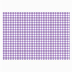 Plaid Purple White Line Large Glasses Cloth (2-side) by Mariart