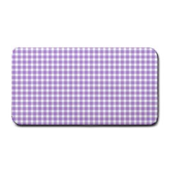 Plaid Purple White Line Medium Bar Mats by Mariart