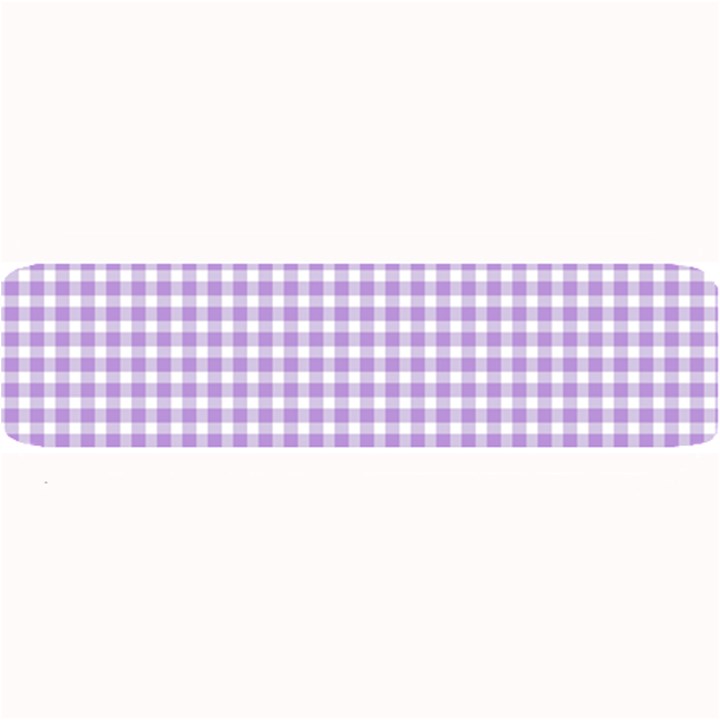 Plaid Purple White Line Large Bar Mats