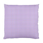 Plaid Purple White Line Standard Cushion Case (One Side) Front