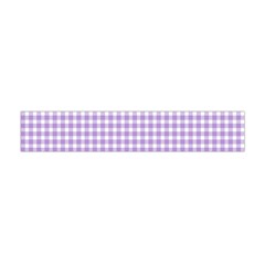 Plaid Purple White Line Flano Scarf (mini) by Mariart