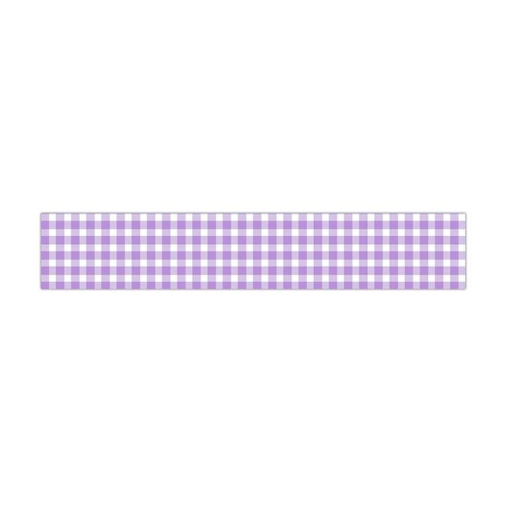 Plaid Purple White Line Flano Scarf (Mini)