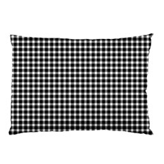 Plaid Black White Line Pillow Case by Mariart