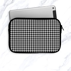 Plaid Black White Line Apple Ipad Mini Zipper Cases by Mariart